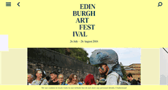 Desktop Screenshot of edinburghartfestival.com